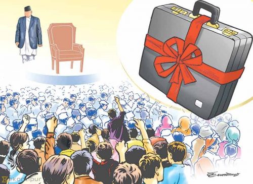 चालु खर्च धान्न चर्को ब्याजमा ऋण