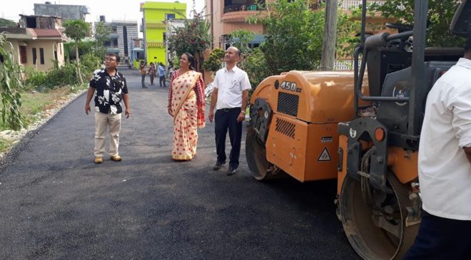 बुटवल उपमानगर थाल्याे ग्राभेल र पिचको अनुगमन