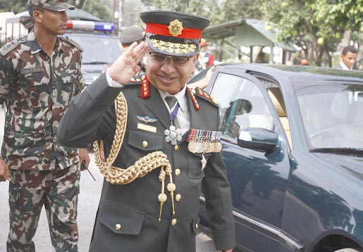 प्रधानसेनापति भारत प्रस्थान