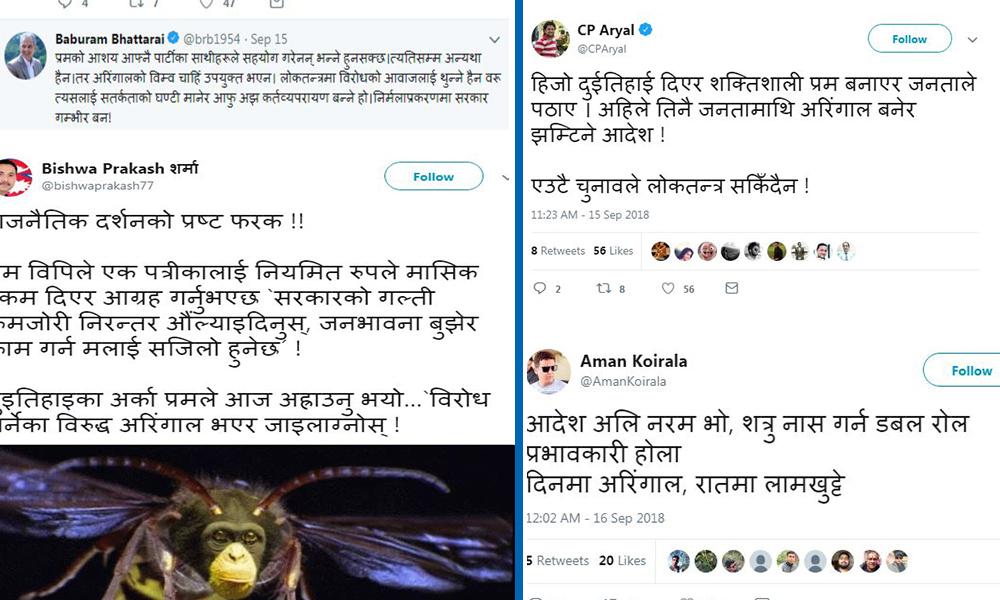 सामाजिक सञ्जालदेखि संसदसम्म ‘अरिंगाल’