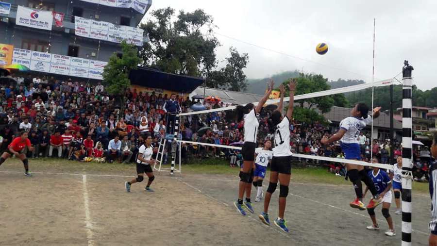 एपीएफलाई राष्ट्रिय महिला भलिबल प्रतियोगिताको उपाधि
