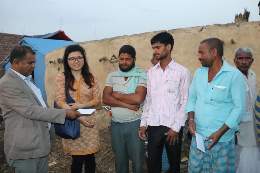 हावाहुरी पीडितलाई विदेशी नागरिकको सहयोग
