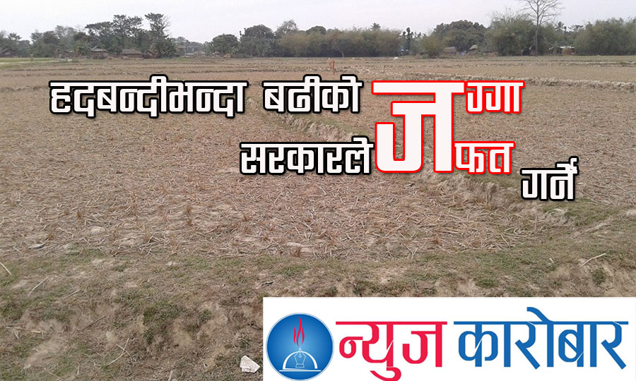 सरकारले हदबन्दीभन्दा बढी जग्गा जफत गर्ने