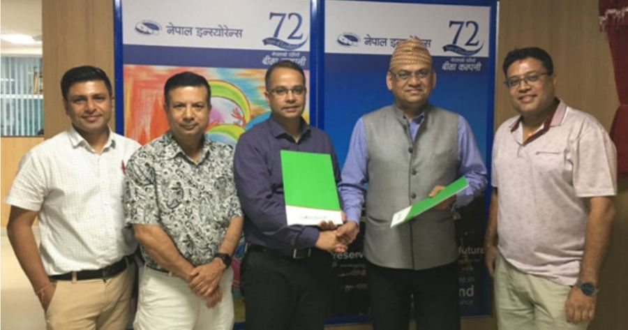नेपाल इन्स्योरेन्स र नबिल बैंकबीच बिमा सेवा सम्झौता