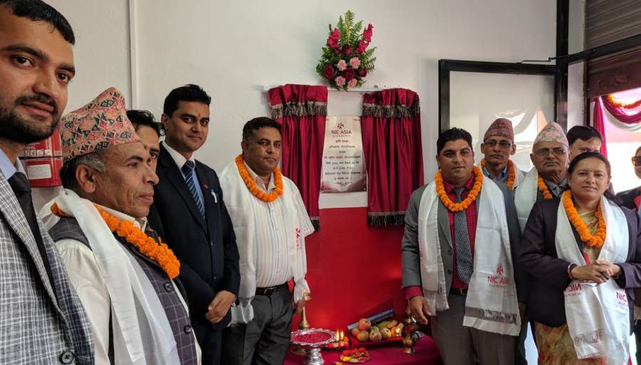 एनआईसी एशिया बैंकको आँधिखोलामा शाखा उद्घाटन