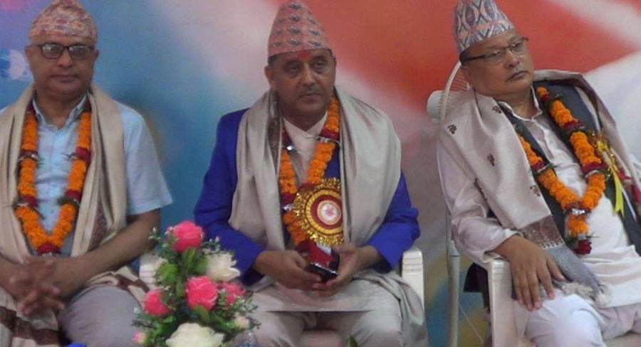 ब्रह्मकुमारी राजयोगद्वारा प्रदेश प्रमुखसहित दुई मन्त्री सम्मानित
