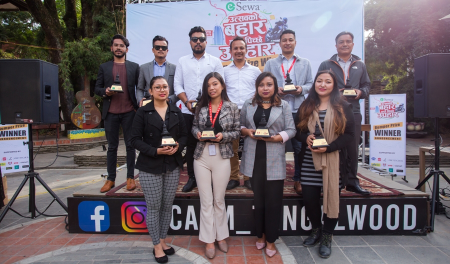 इ-सेवाको बम्पर उपहार विजेतालाई यामाहा मोटरसाइकल