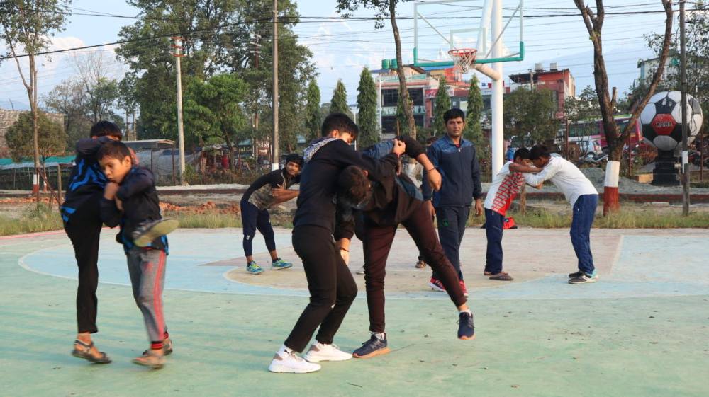 भारतीय कुस्ती र कबड्डी टोली पोखरामा