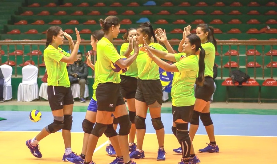 nepali woman volleyball team