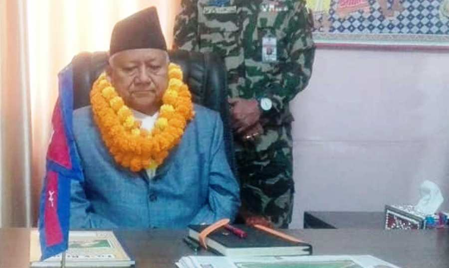 प्रदेश २ का प्रमुखद्वारा पदभार ग्रहण