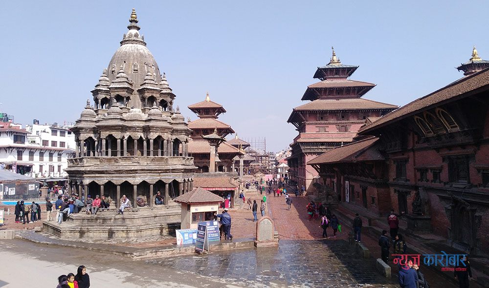 एघार तस्बिरमा पाटन दरबार क्षेत्र