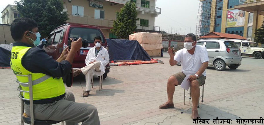 प्रसाईंद्वारा बीएन्डीसी अस्पताल सरकारलाई दिने घोषणा