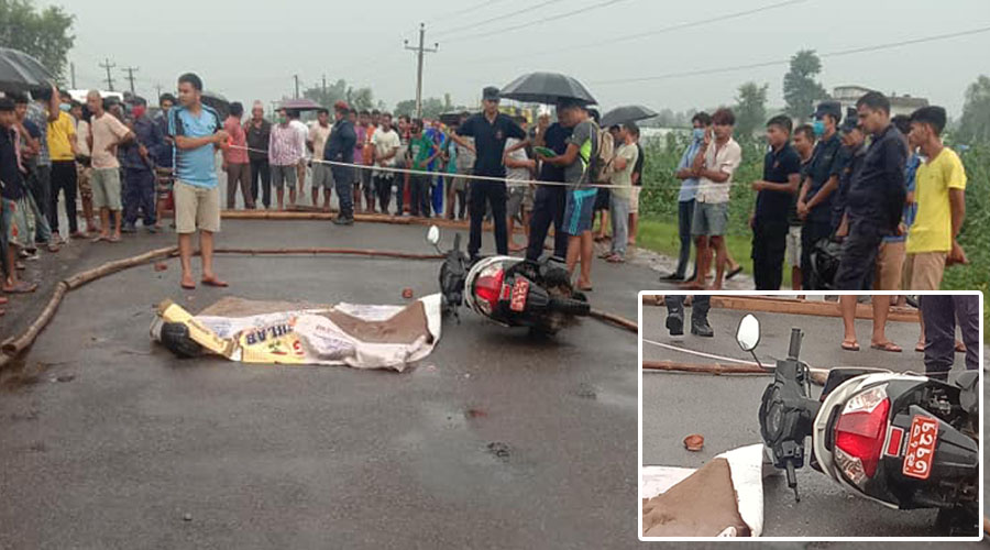 ट्रकले ठक्कर दिँदा स्कुटर चालक बोहोराको ज्यान गयो