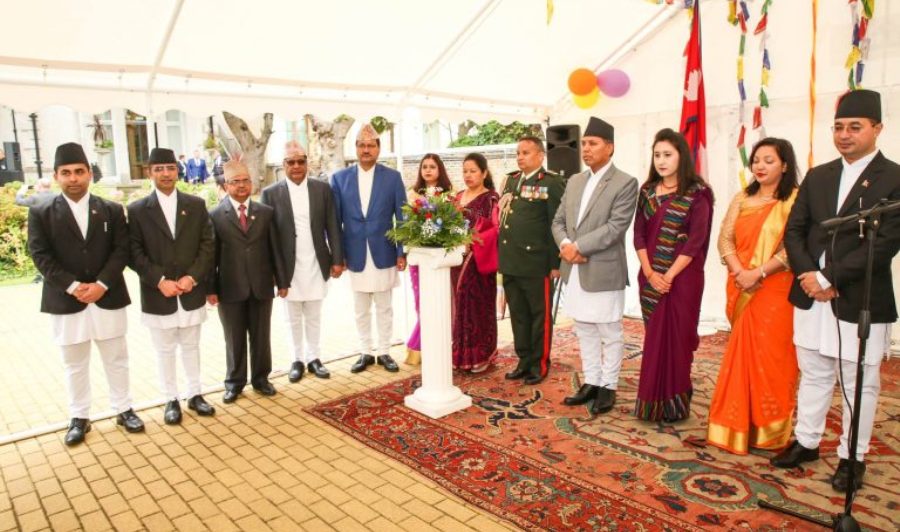 नेपाली दूतावास बेलायतमा संविधान दिवस मनाइयो