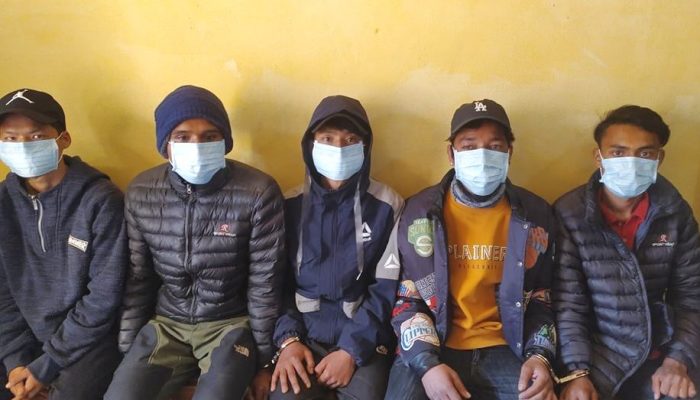 रुकुमपश्चिमबाट विप्लव समूहका पाँच कार्यकर्ता पक्राउ