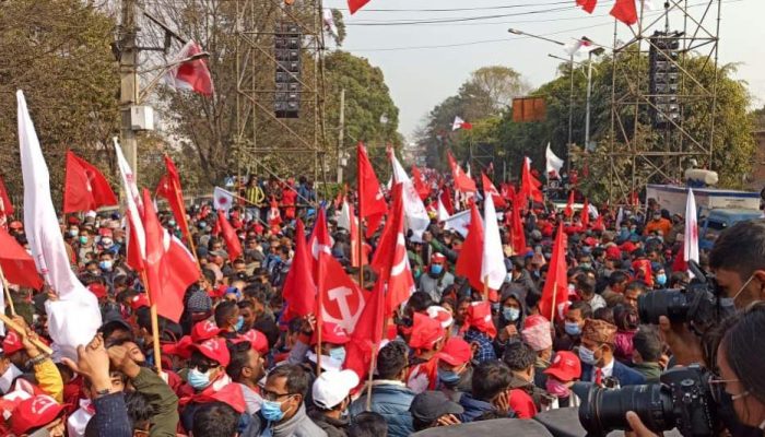 विरोध प्रदर्शनका लागि नेकपाका नेताहरुलाई जिम्मेवारी