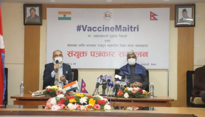 भारतले उपलब्ध गराएको कोरोनाविरूद्धको खोप भोलि काठमाडौं आइपुग्ने