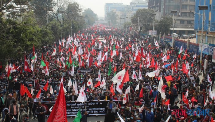 प्रचण्ड-नेपाल समूहको शक्ति प्रदर्शन (१२ तस्बिर)